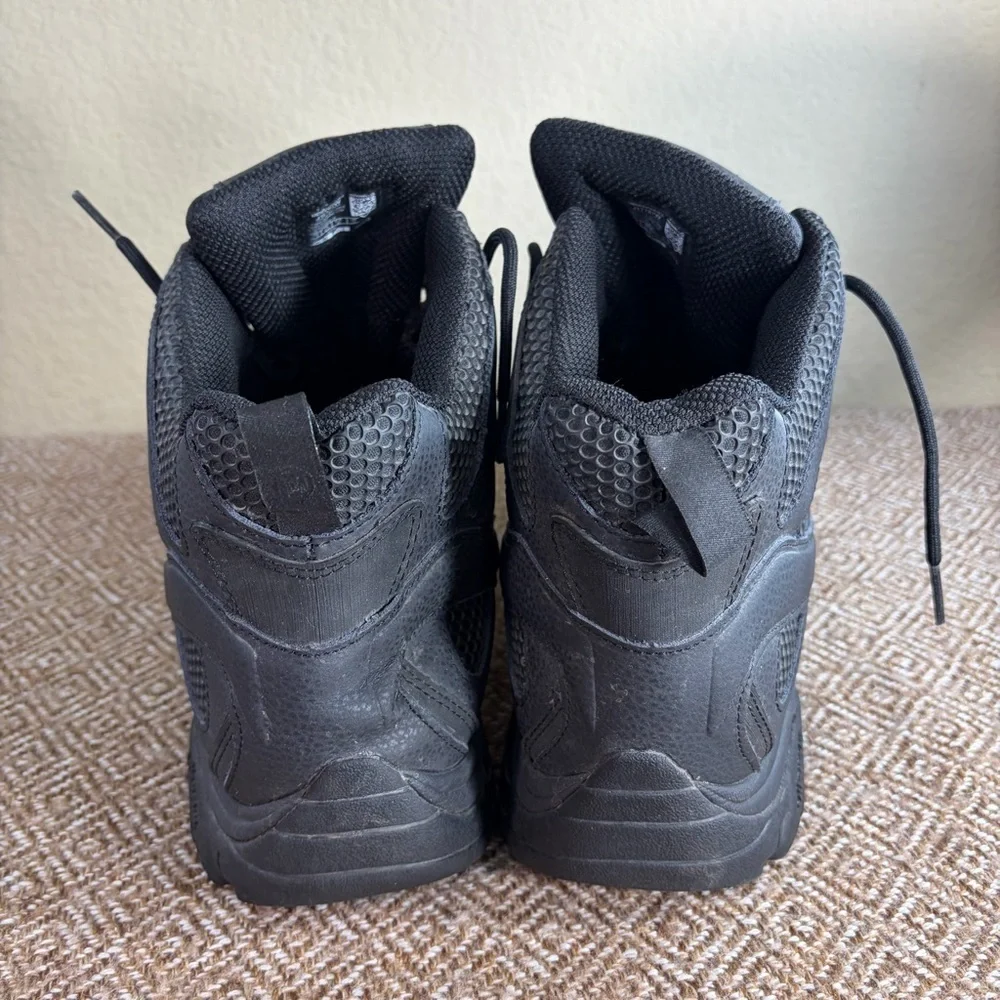 Merrell Moab 2 Mid Tactical Duty Boots Men's Sz 13W Black Vibram Sole Outdoor